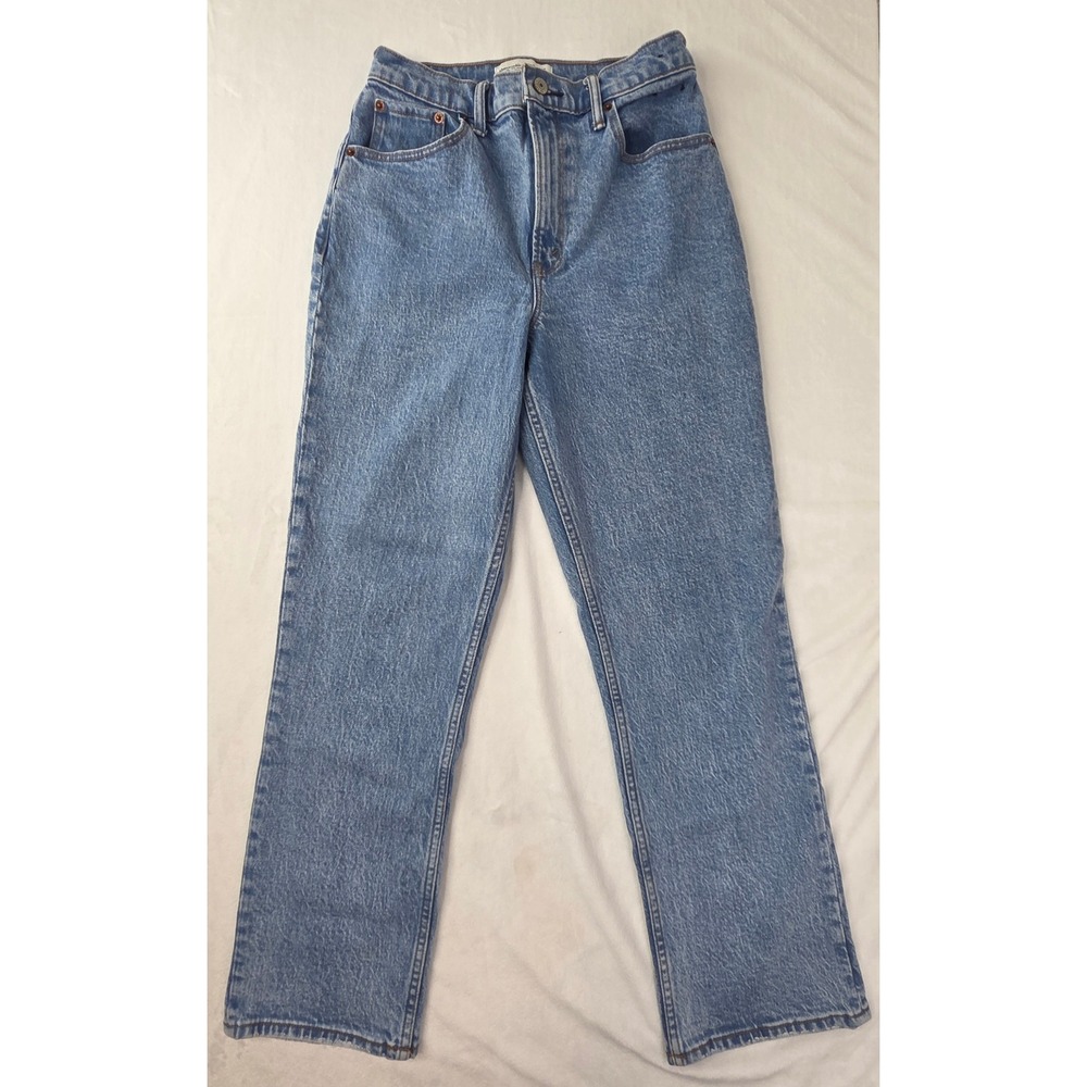 Abercrombie Jeans‎ Women 27/4 Blue Ultra High Rise The 90s Straight Excellent